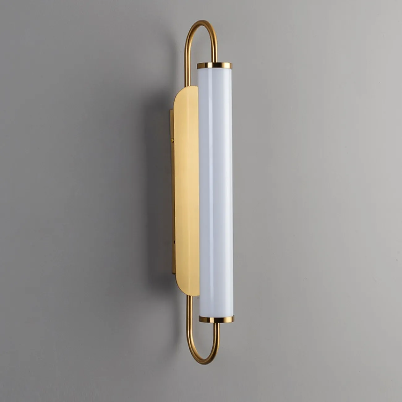 Настенное бра с плафоном в форме цилиндра на металлическом каркасе RUMBA Настенное бра с плафоном в форме цилиндра на металлическом каркасе RUMBA