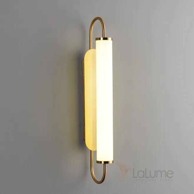 Настенное бра с плафоном в форме цилиндра на металлическом каркасе RUMBA Настенное бра с плафоном в форме цилиндра на металлическом каркасе RUMBA