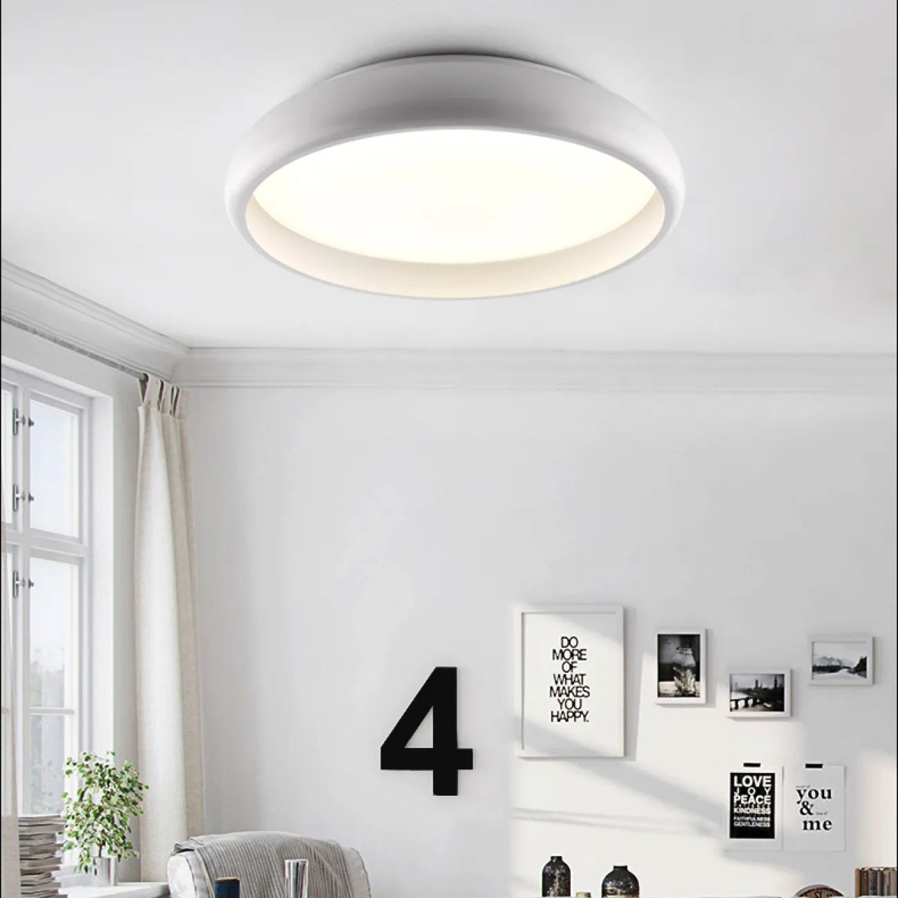 Плоский светодиодный потолочный светильник RUNDA Плоский светодиодный потолочный светильник RUNDA