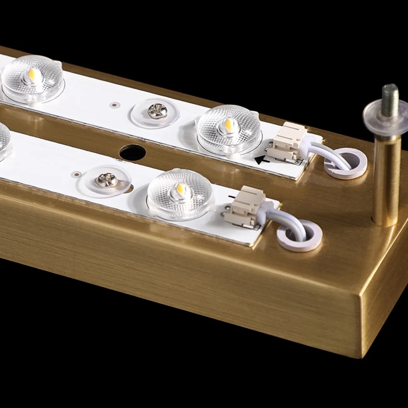 Светодиодный настенный светильник-бра из фактурного стекла RUTA