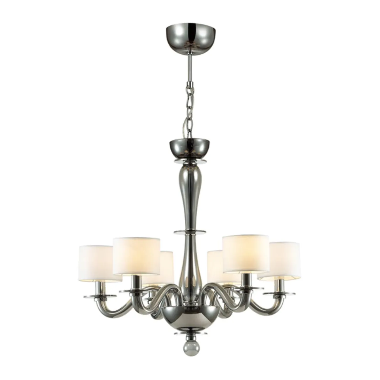 Люстра в классическом стиле с текстильными плафонами SANDY