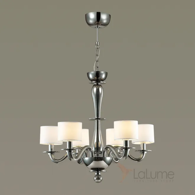 Люстра в классическом стиле с текстильными плафонами SANDY