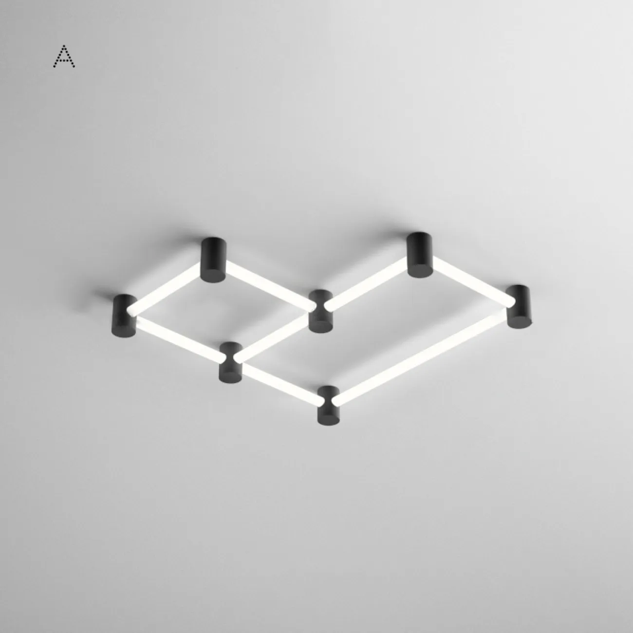 Серия потолочных светильников в виде комбинаций светодиодных трубок SART