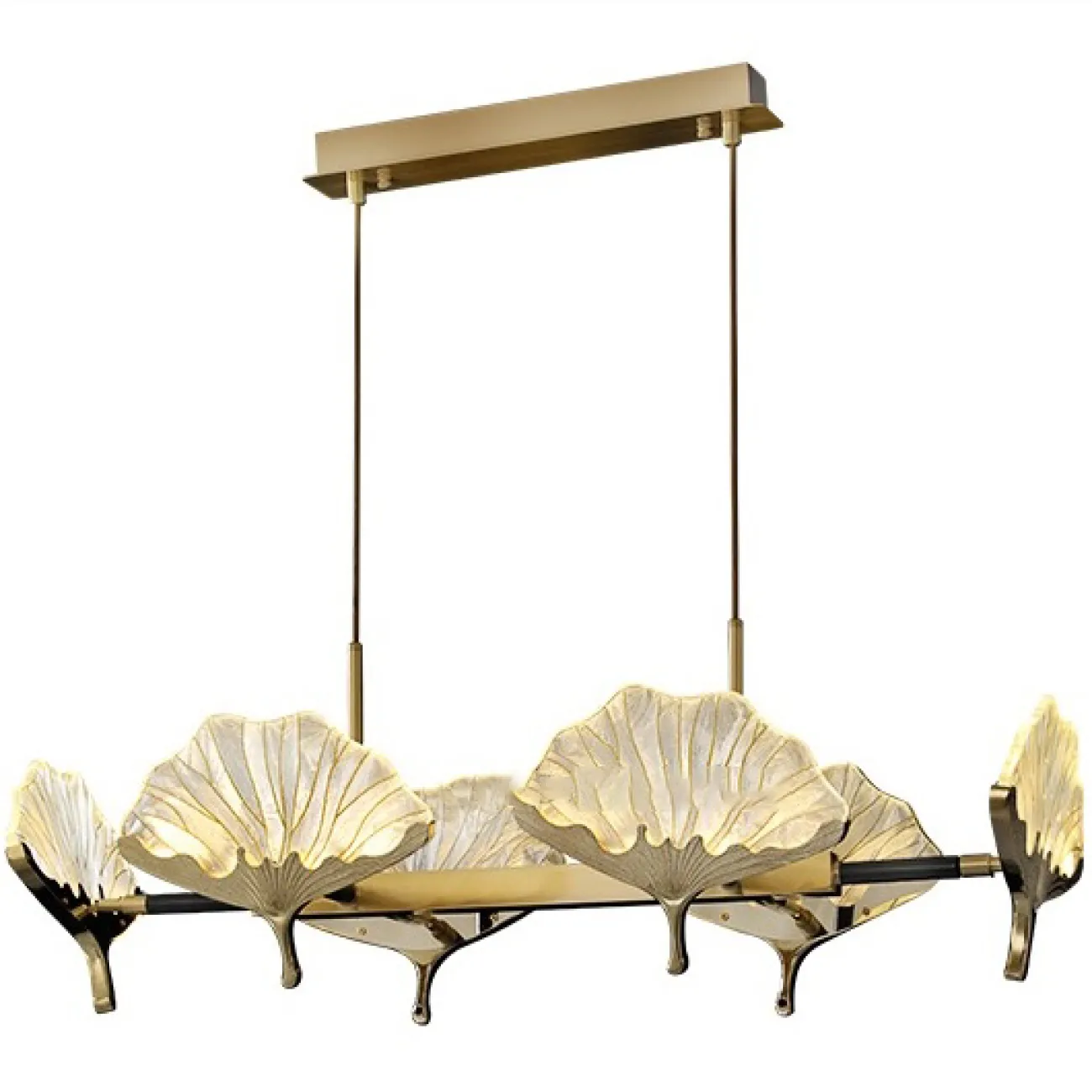 Светодиодная люстра с кольцевым каркасом и растительными мотивами в дизайне SELVI