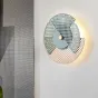 Светодиодный дизайнерский настенный светильник в виде диска с поворотными секторамиSENS