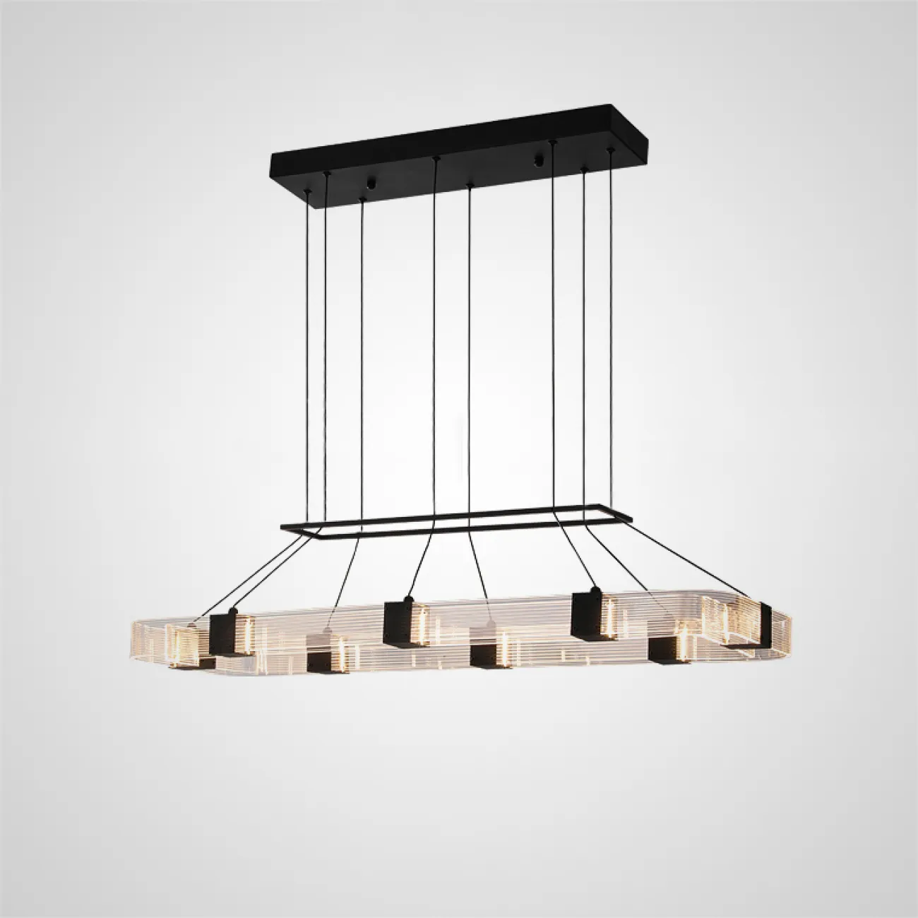 Серия подвесных светодиодных люстр геометрической формы SENSE POLYGON