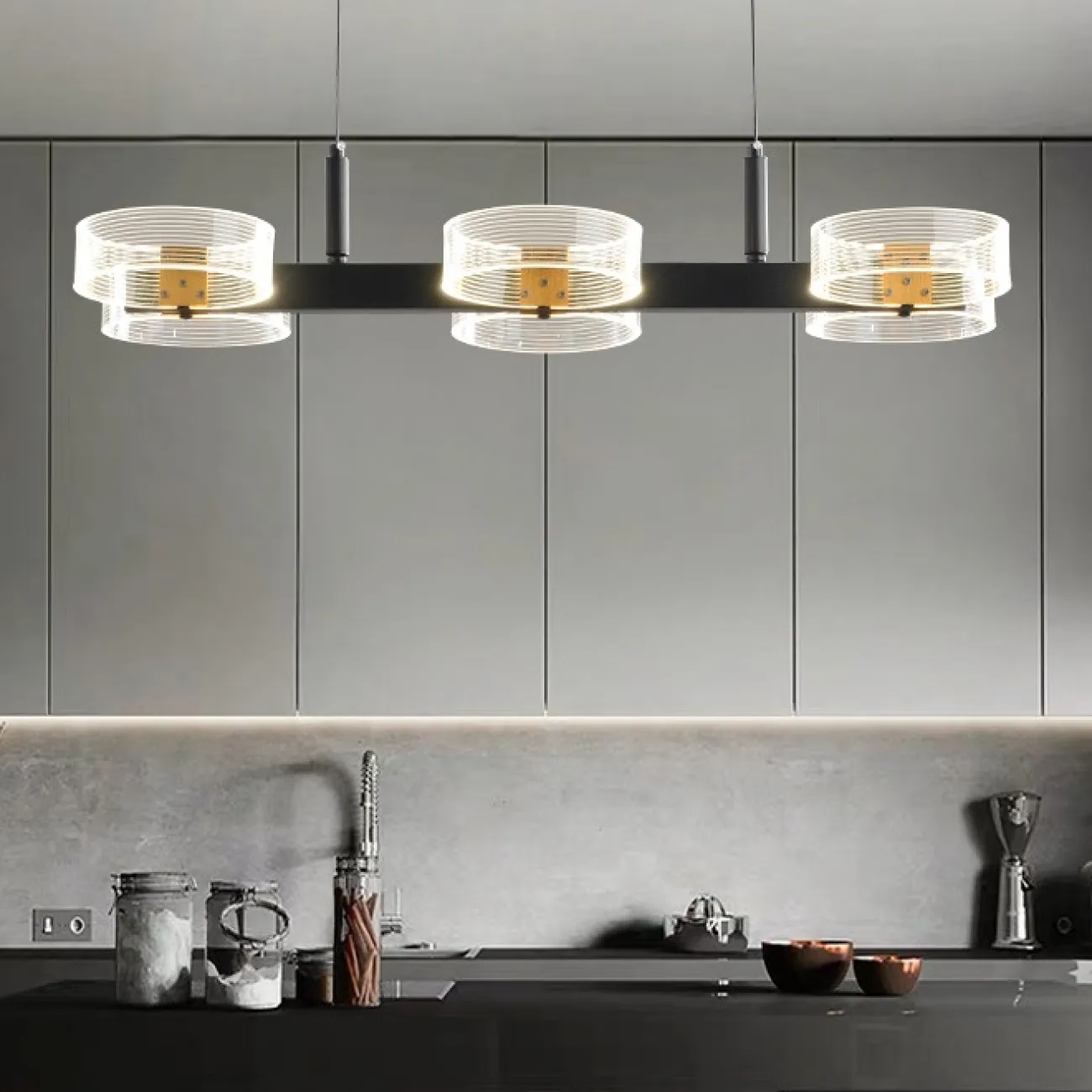 Серия светодиодных подвесных люстр в современном стиле SENSE RINGS