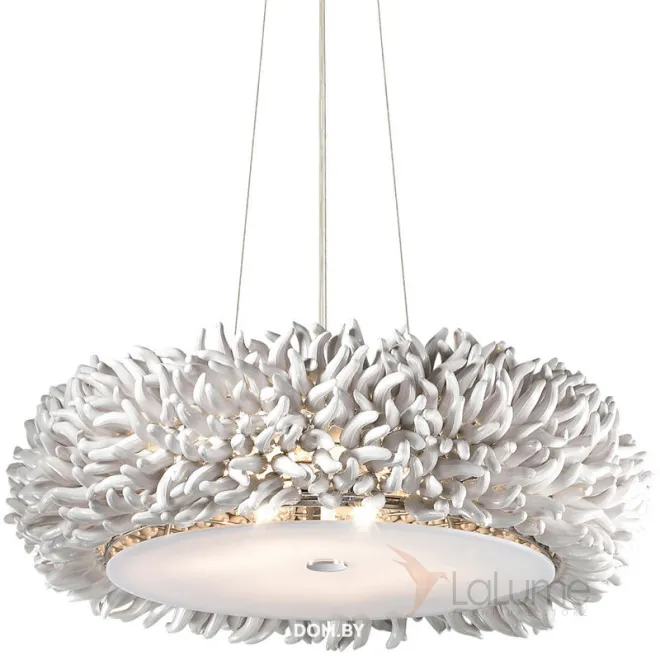 Серия люстр с декором в виде пластиковых ворсинок SIESTA