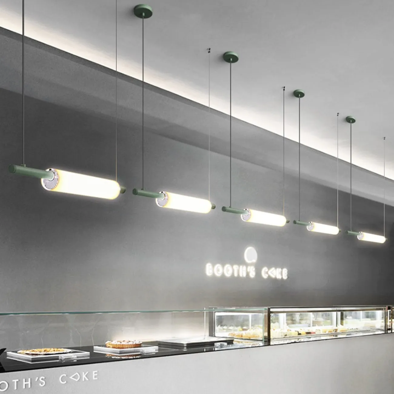 Светодиодный подвесной светильник с туннельным корпусом из стекла SIGVOR