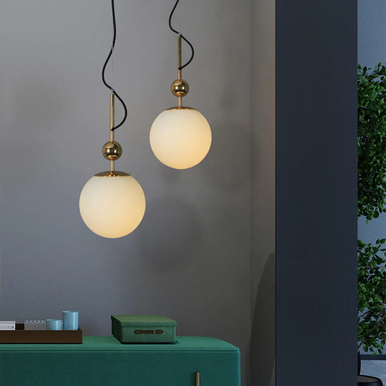 Подвесной светильник в форме шара SOLAR