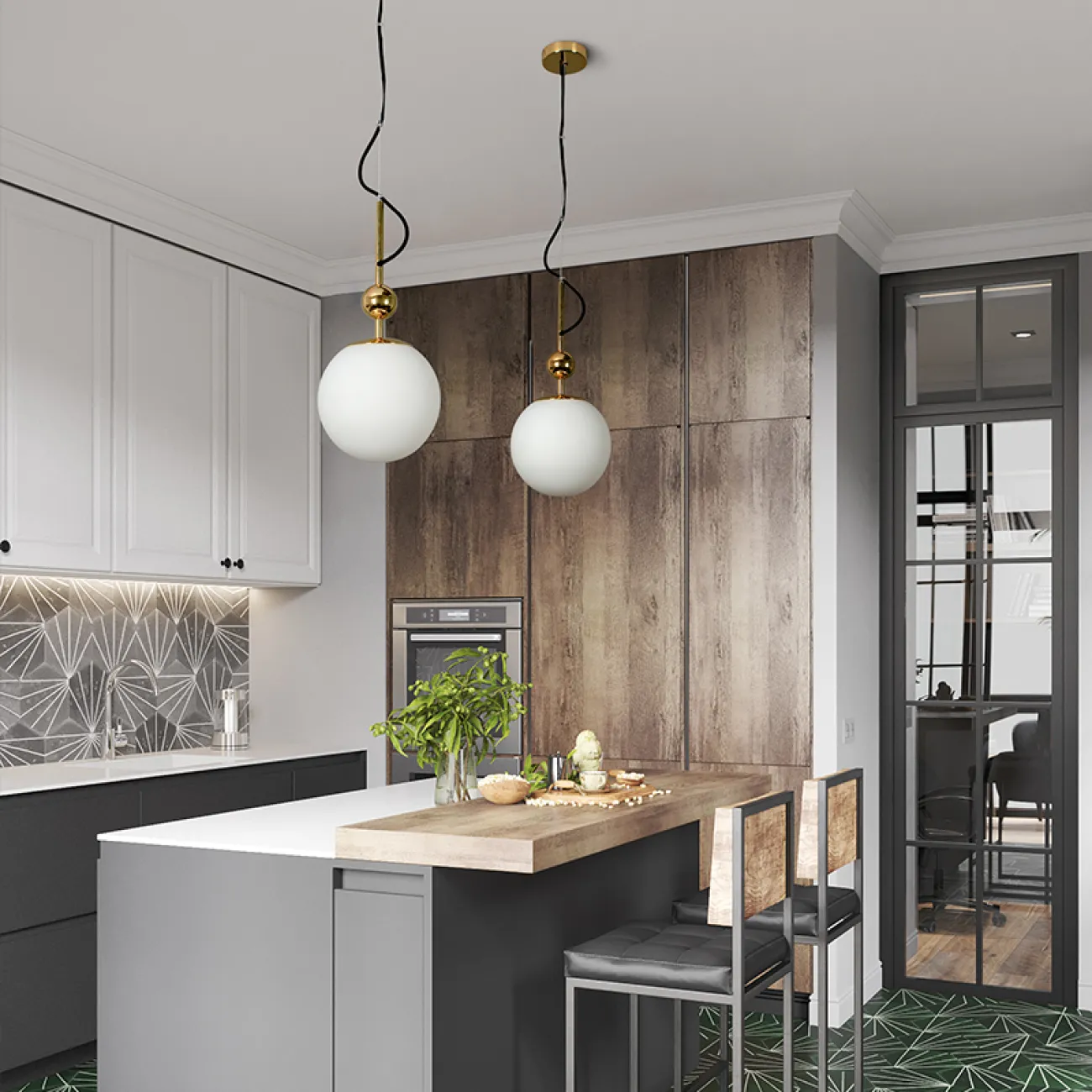 Подвесной светильник в форме шара SOLAR