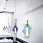 Светодиодный подвесной светильник с плафоном из цветного стекла STAVERN