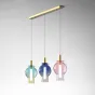 Светодиодный подвесной светильник с плафоном из цветного стекла STAVERN