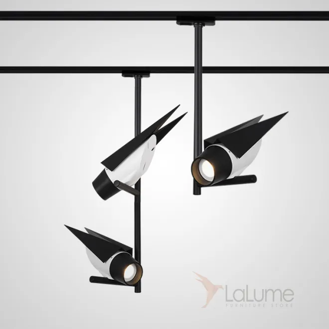 Трековый светильник в виде стилизованной птицы STRIZH TRACK