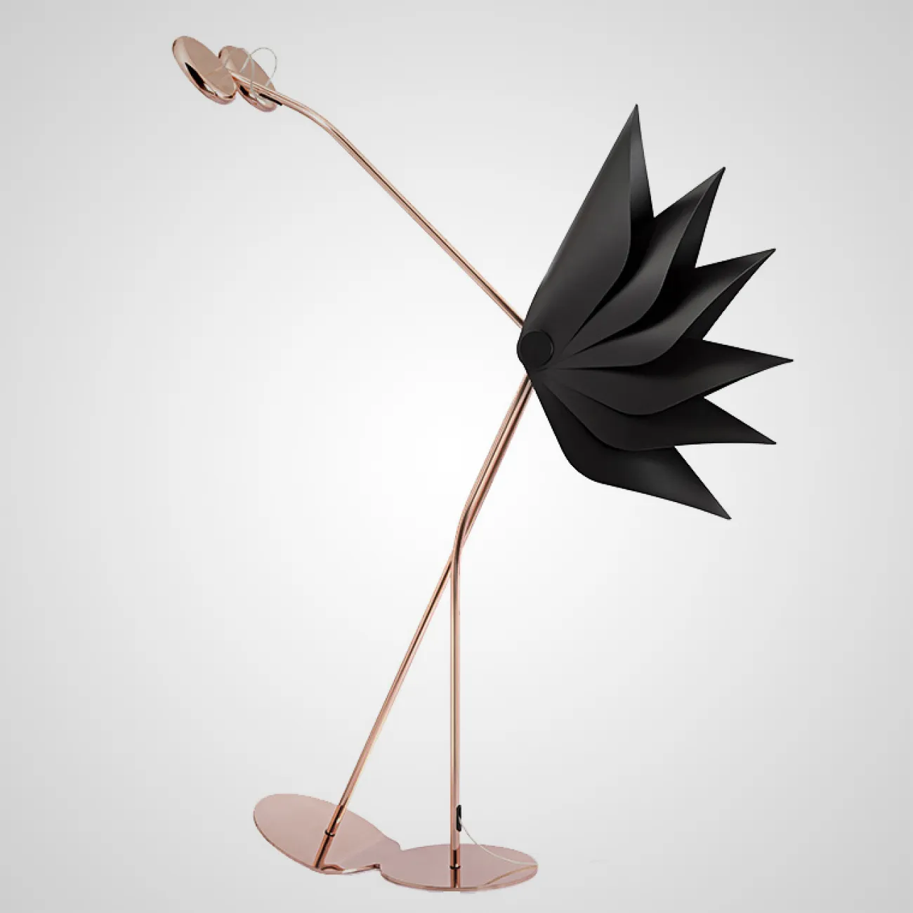 Дизайнерский напольный светильник, стилизованный под птицу STRUTS
