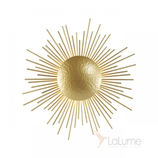 Настенный светильник в виде солнечного диска с расходящимися лучами SUN WALL