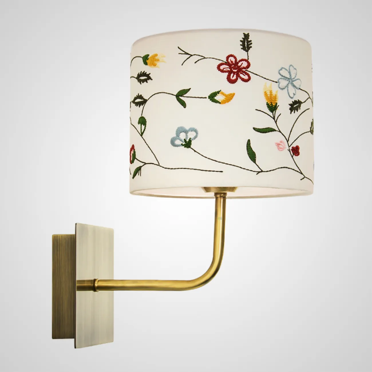 Бра в скандинавском стиле с текстильным плафоном SVEG WALL