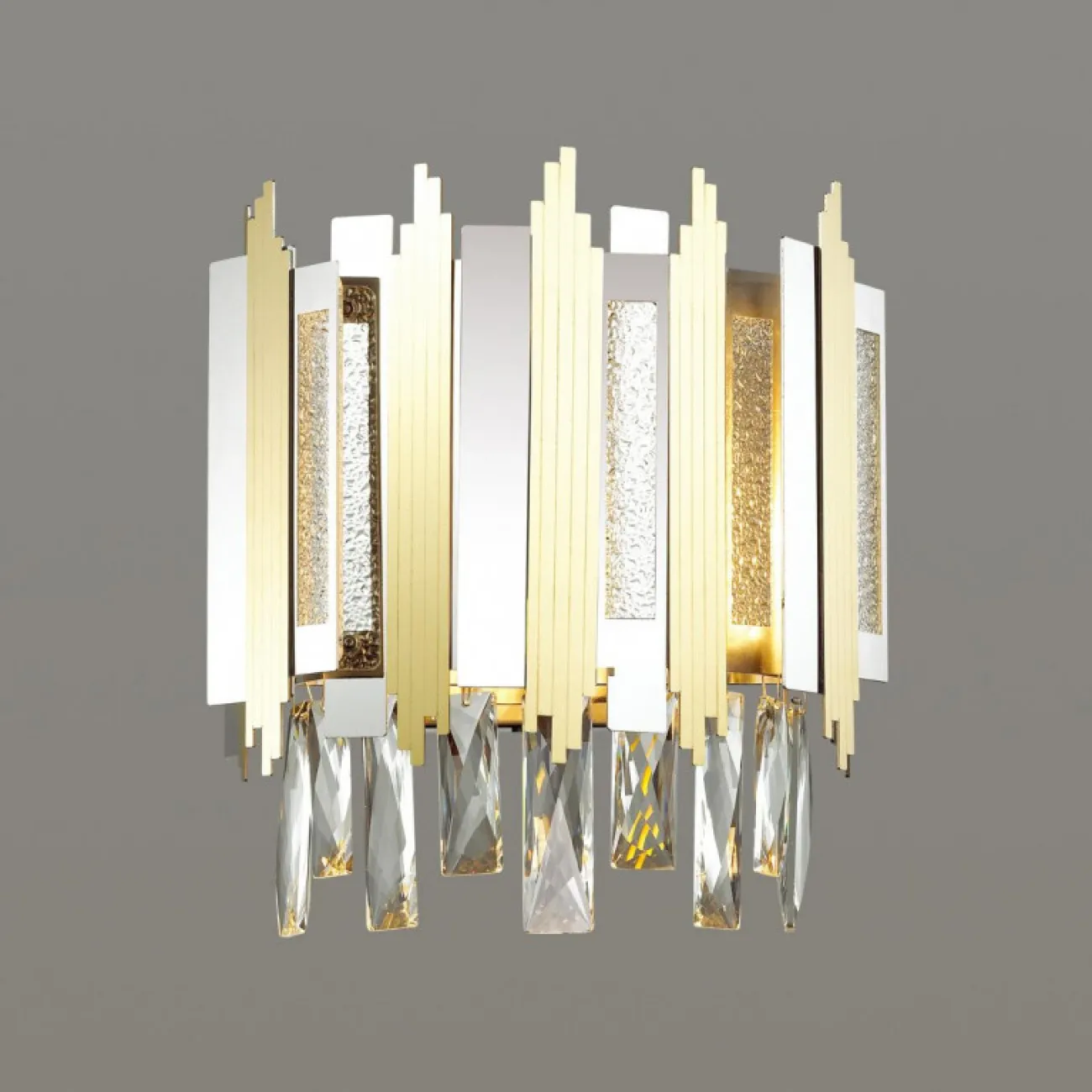 Бра с декоративными стеклянными вставками и хрустальными подвесками TESSA WALL Бра с декоративными стеклянными вставками и хрустальными подвесками TESSA WALL