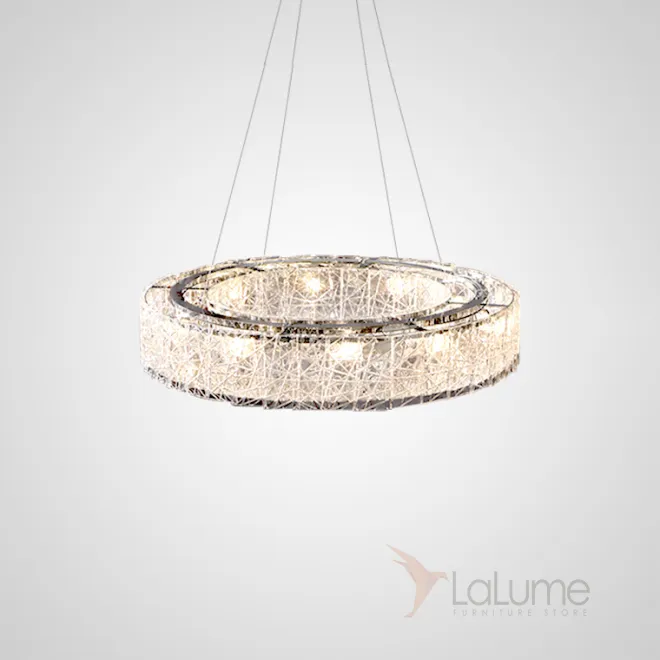 Дизайнерская кольцевая люстра из стекла TORGIL