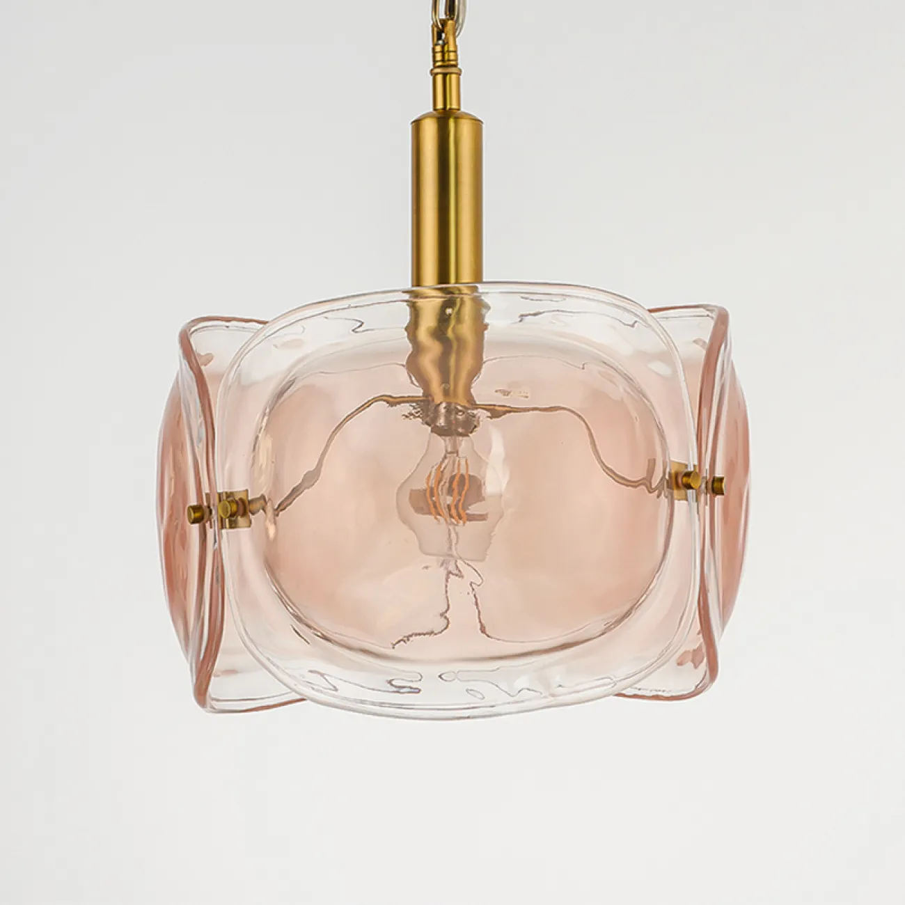 Дизайнерский подвесной светильник из цветного стекла TRINO Дизайнерский подвесной светильник из цветного стекла TRINO