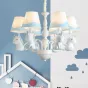 Люстра для детской с фигурками единорогов UNICORN