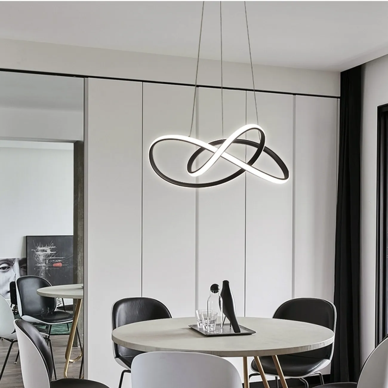 Люстра в форме спирали с светодиодным источником освещенияVERA