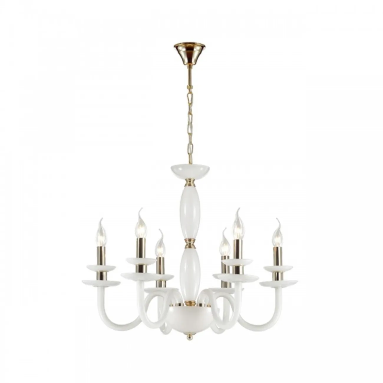 Серия люстр со стилизованными под свечи плафонами VERITY