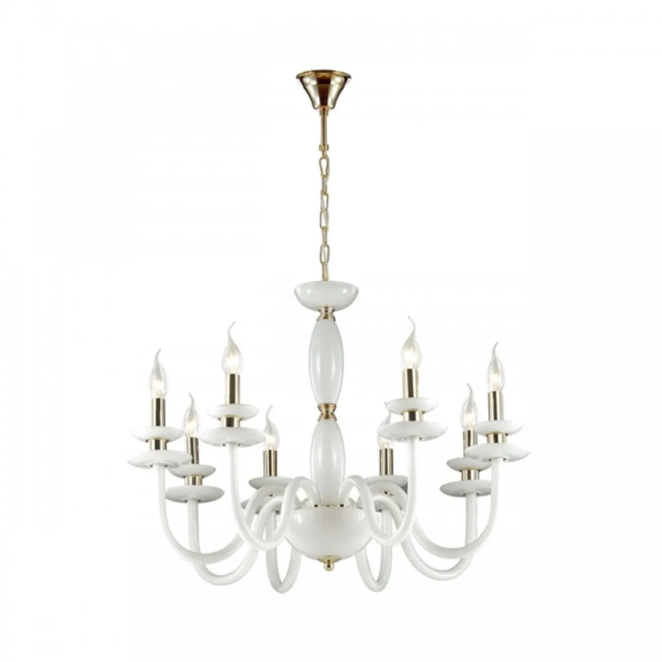 Серия люстр со стилизованными под свечи плафонами VERITY