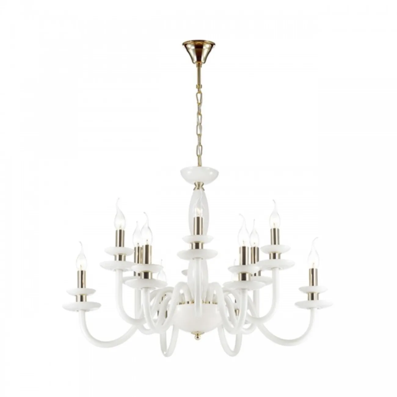 Серия люстр со стилизованными под свечи плафонами VERITY