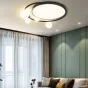 Потолочный светильник в виде комбинации круглого плафона с led-матрицей и шарообразных плафонов на кольцевом каркасе VESTA