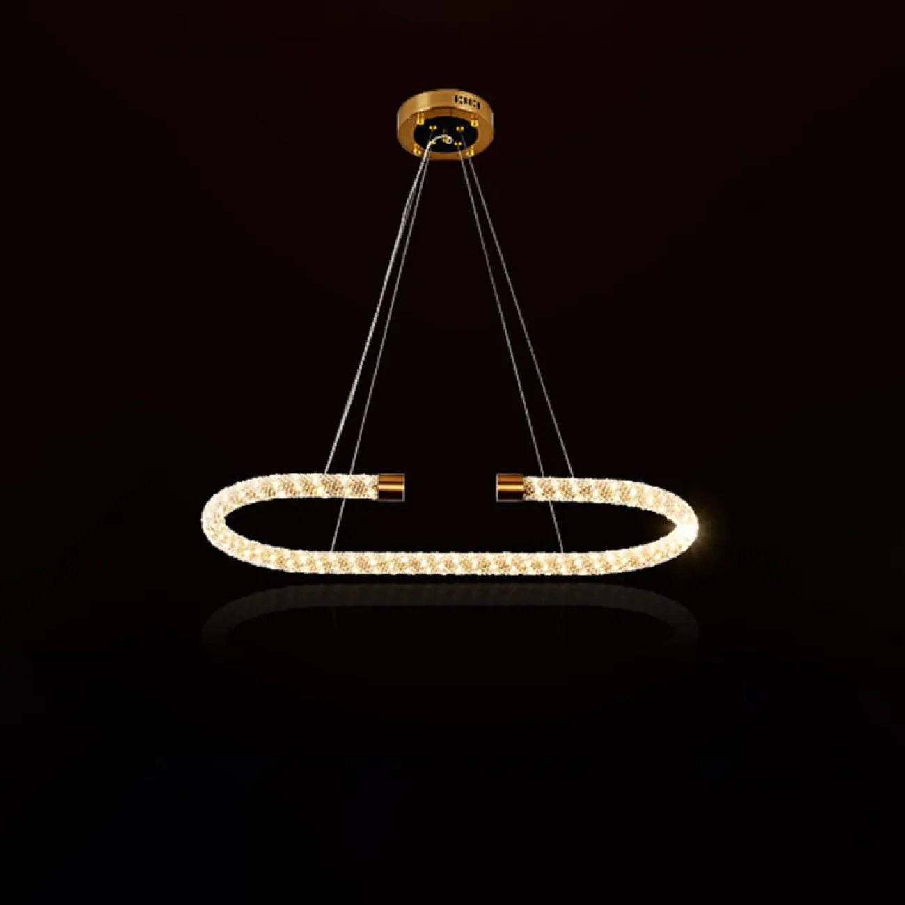 Дизайнерская светодиодная люстра на струнном подвесе VIDAGO