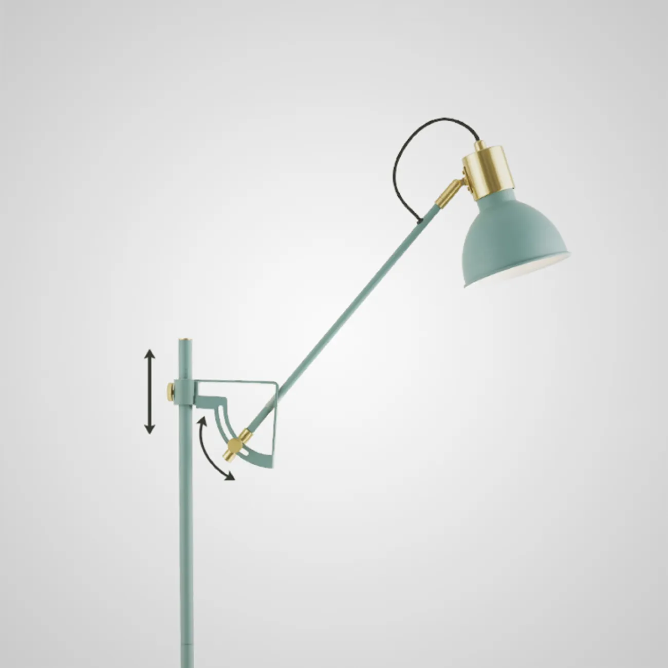 Торшер с регулируемой высотой и наклоном плафона VINKLEN Торшер с регулируемой высотой и наклоном плафона VINKLEN