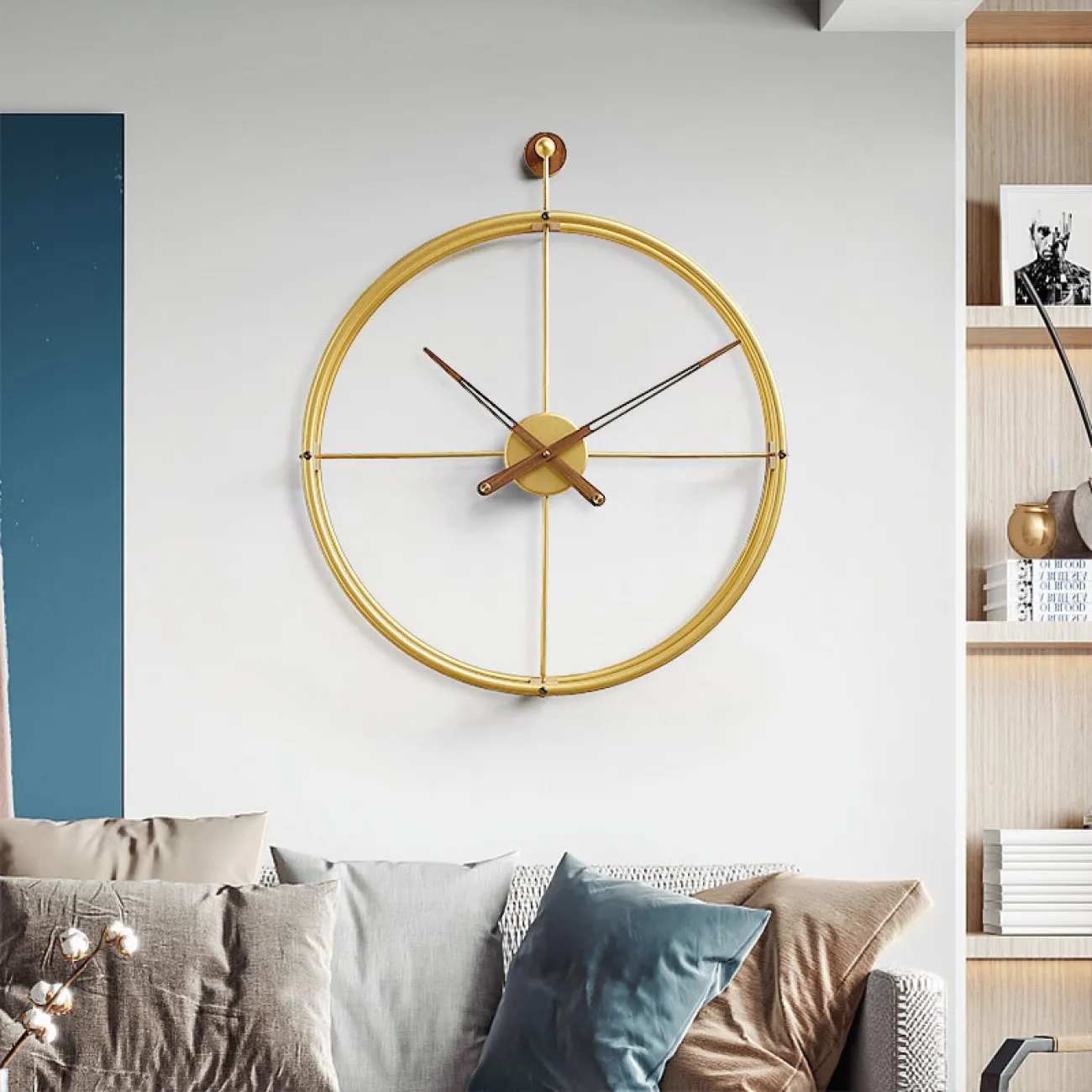 Минималистские модные настенные часы для гостиной в современном испанском стиле LaLume-KKK20260-20