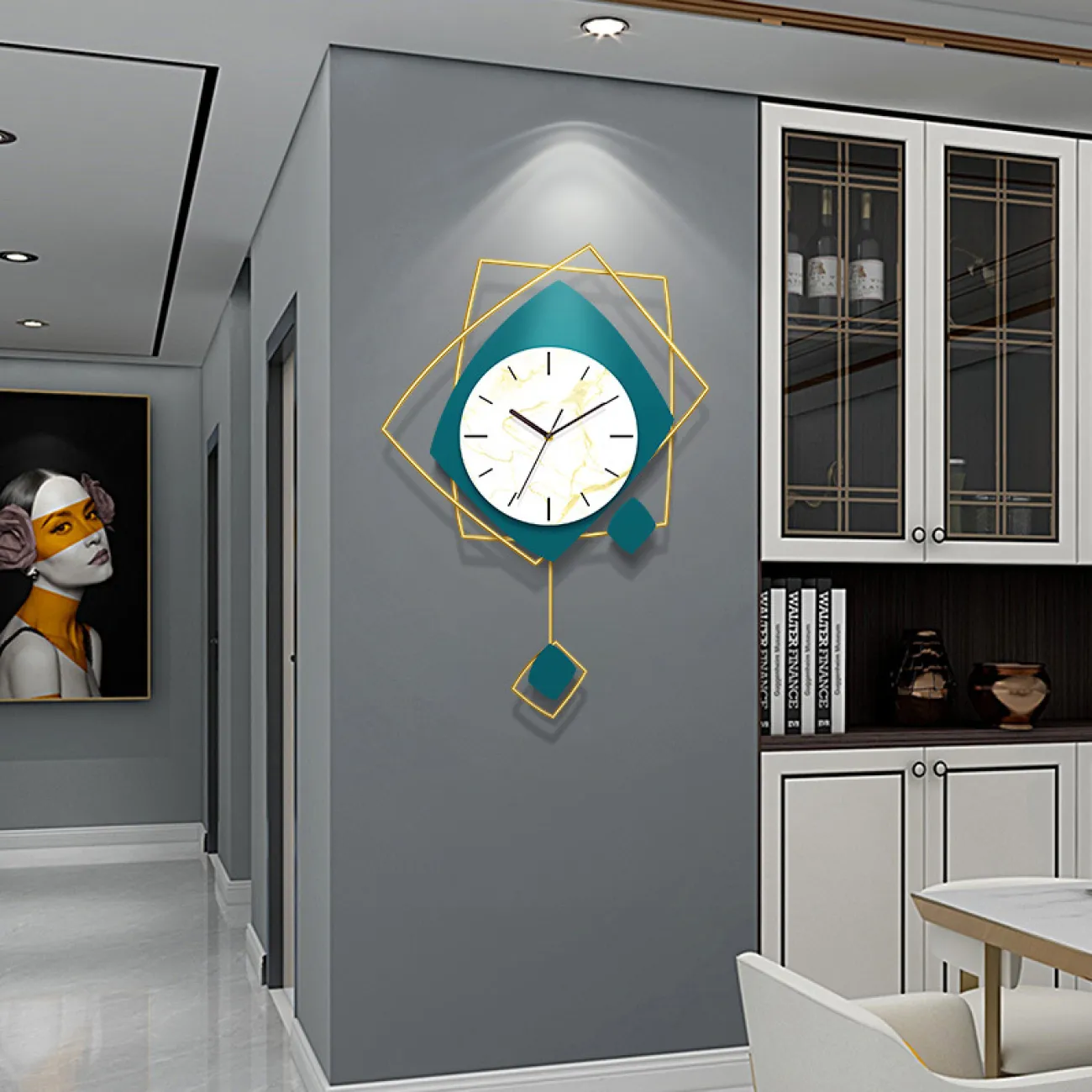 Современные роскошные скандинавские дизайнерские настенные часы LaLume-KKK20261-20