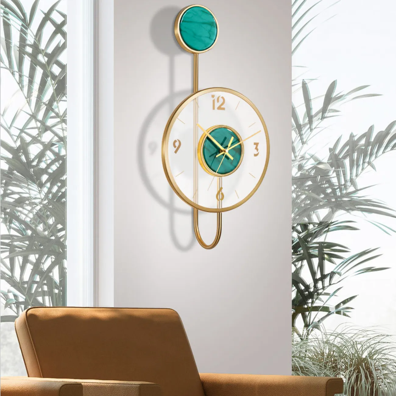 Дизайнерские часы Nordic, настенные для гостиной, кованое железо, современные декоративные часы LaLume-KKK20270-20 Дизайнерские часы Nordic, настенные для гостиной, кованое железо, современные декоративные часы LaLume-KKK20270-20