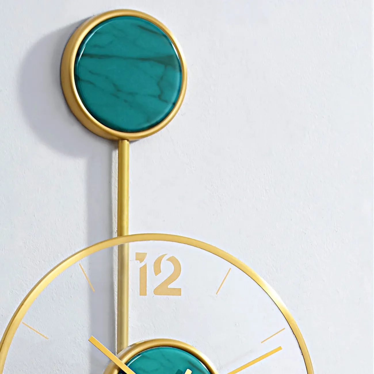 Дизайнерские часы Nordic, настенные для гостиной, кованое железо, современные декоративные часы LaLume-KKK20270-20 Дизайнерские часы Nordic, настенные для гостиной, кованое железо, современные декоративные часы LaLume-KKK20270-20