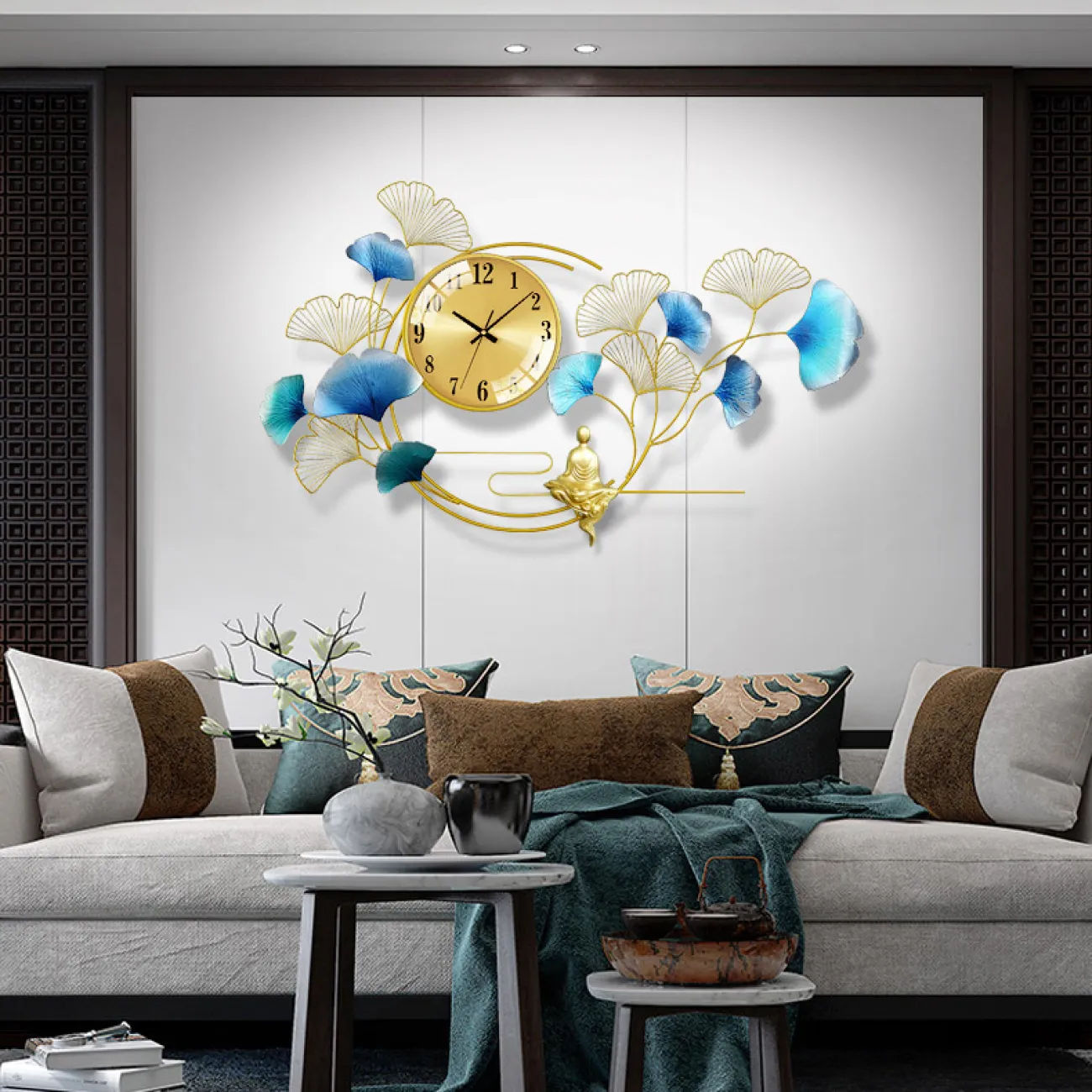 Новые часы в китайском стиле для гостиной, скандинавский цвет, роскошное художественное украшение LaLume-KKK20271-20