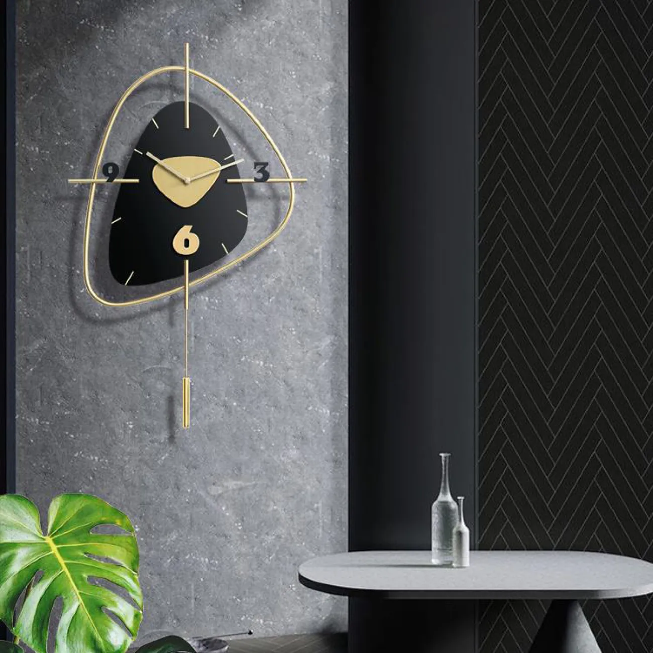 Скандинавские минималистичные, настенные часы для гостиной, художественное украшение часы LaLume-KKK20273-20