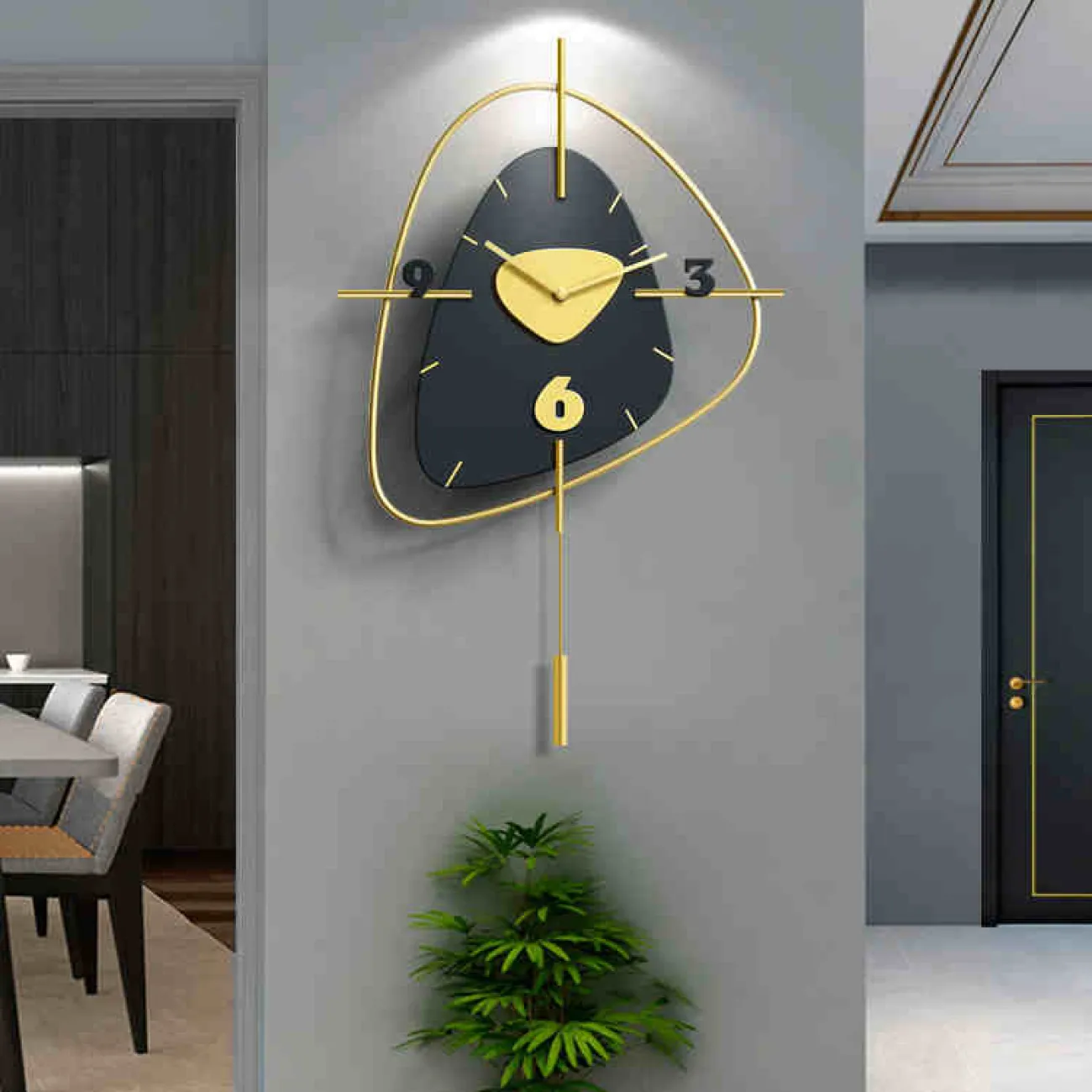 Скандинавские минималистичные, настенные часы для гостиной, художественное украшение часы LaLume-KKK20273-20