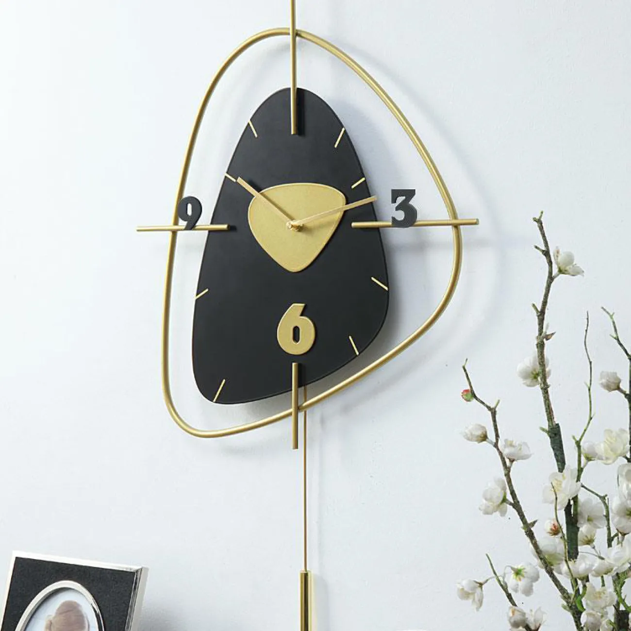 Скандинавские минималистичные, настенные часы для гостиной, художественное украшение часы LaLume-KKK20273-20