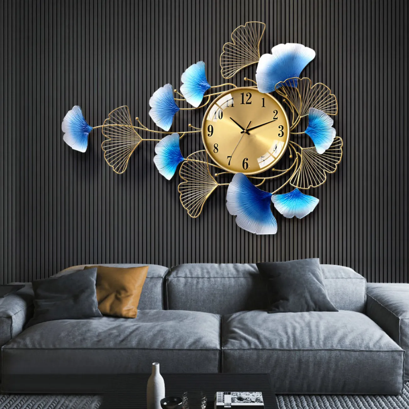 Светлые, стильные скандинавские настенные часы для гостиной, часы в стиле арт-деко  LaLume-KKK20275-20