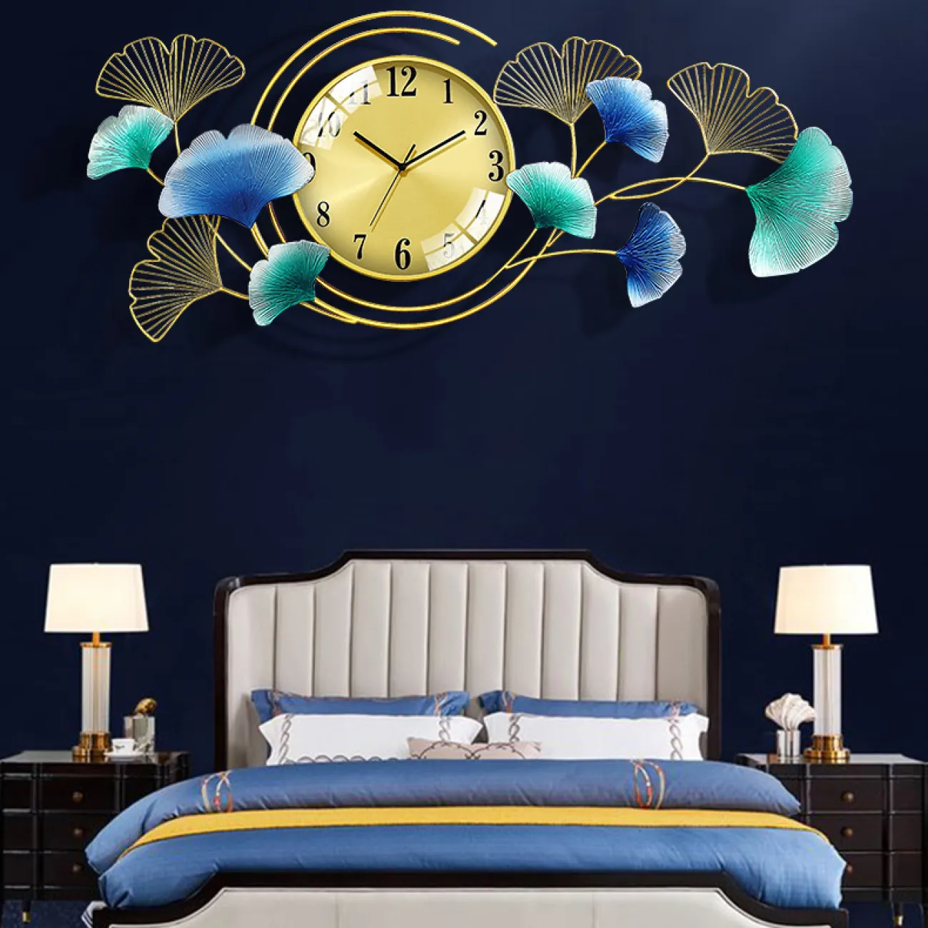 Светлые, стильные скандинавские настенные часы для гостиной, часы в стиле арт-деко  LaLume-KKK20275-20