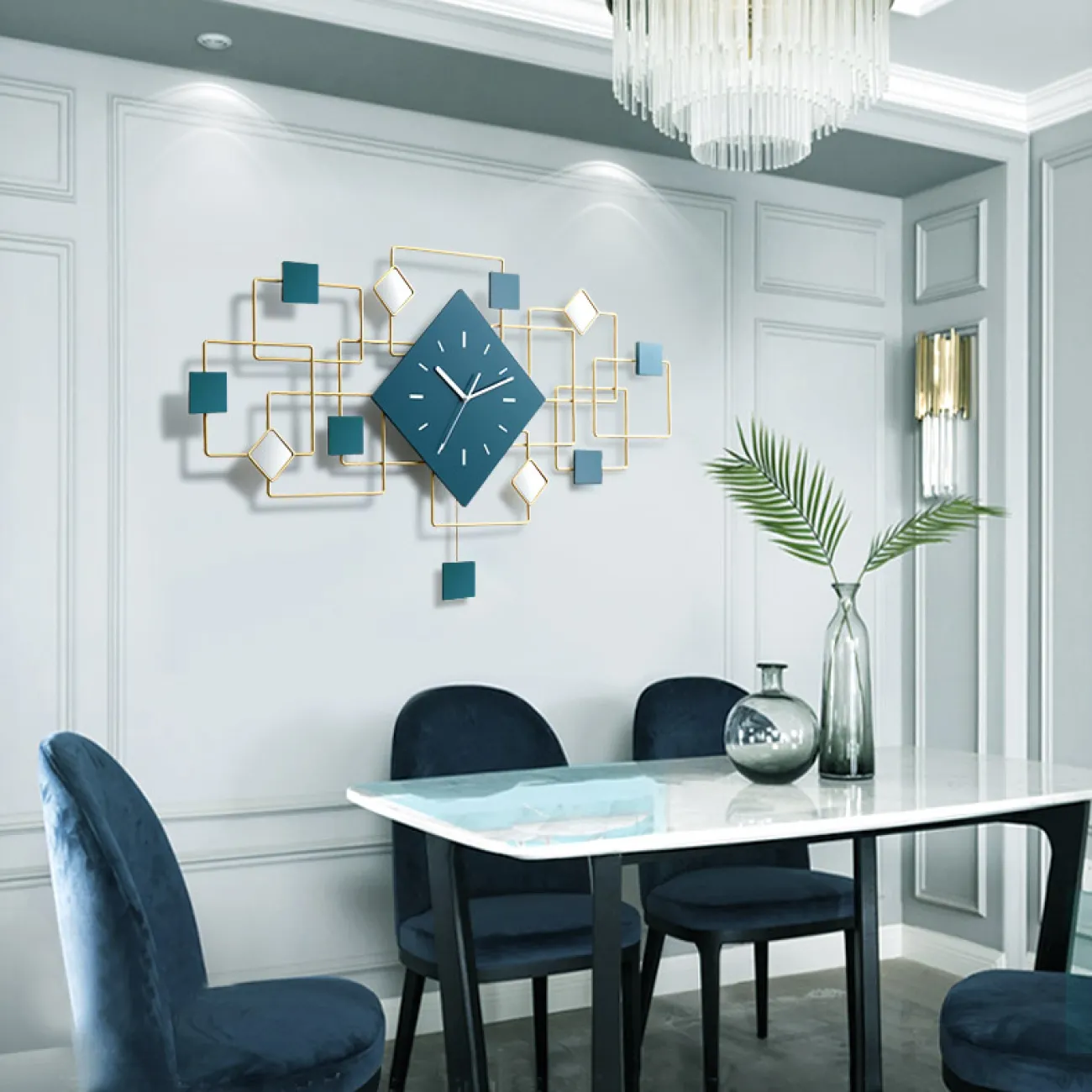 Роскошные часы в скандинавском стиле для гостиной,  настенные кварцевые часы  LaLume-KKK20277-20