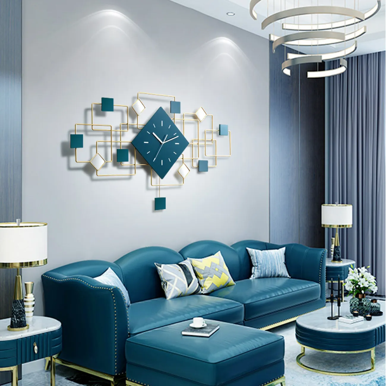 Роскошные часы в скандинавском стиле для гостиной,  настенные кварцевые часы  LaLume-KKK20277-20