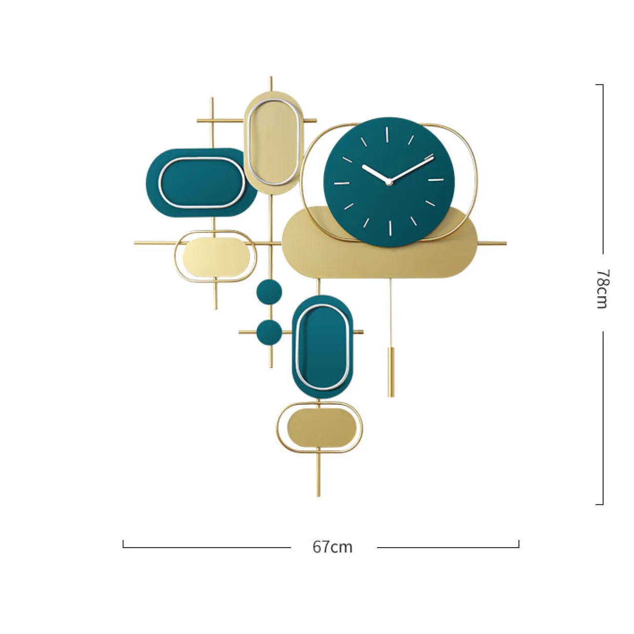 Дизайнерские часы "Овалы" в скандинавском стиле LaLume-KKK20297-20 Дизайнерские часы "Овалы" в скандинавском стиле LaLume-KKK20297-20