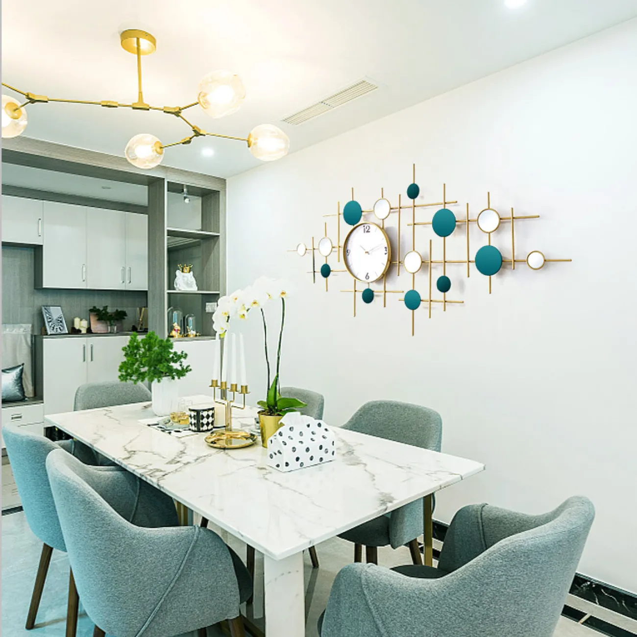 Дизайнерские настенные бесшумные круглые часы LaLume-KKK20298-20 Дизайнерские настенные бесшумные круглые часы LaLume-KKK20298-20