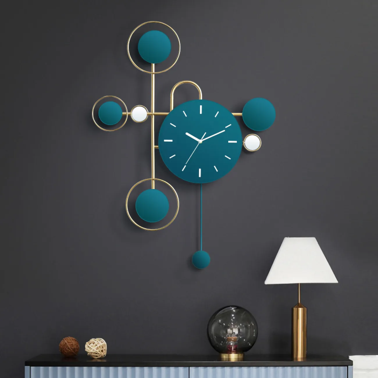 Дизайнерские настенные атмосферные часы LaLume-KKK20299-20 Дизайнерские настенные атмосферные часы LaLume-KKK20299-20