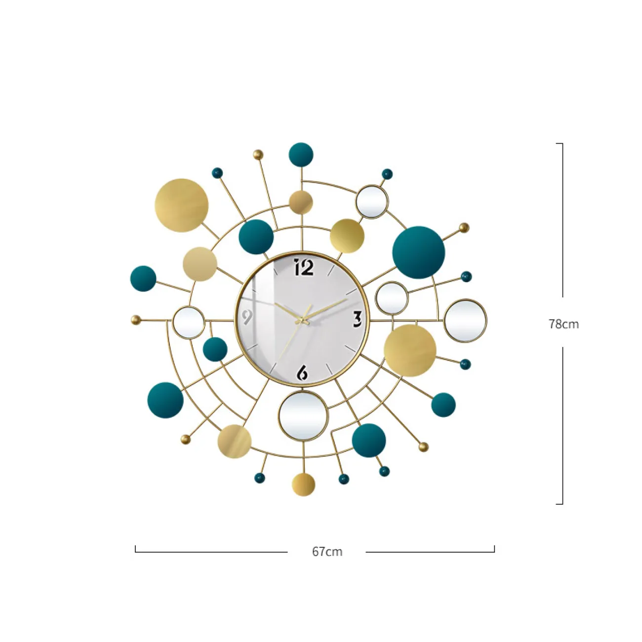Дизайнерские настенные креативные часы "Солнце" LaLume-KKK20300-20