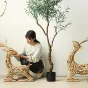Интерьерный декор деревянная скульптура "Косуля" LaLume-IK20302-20
