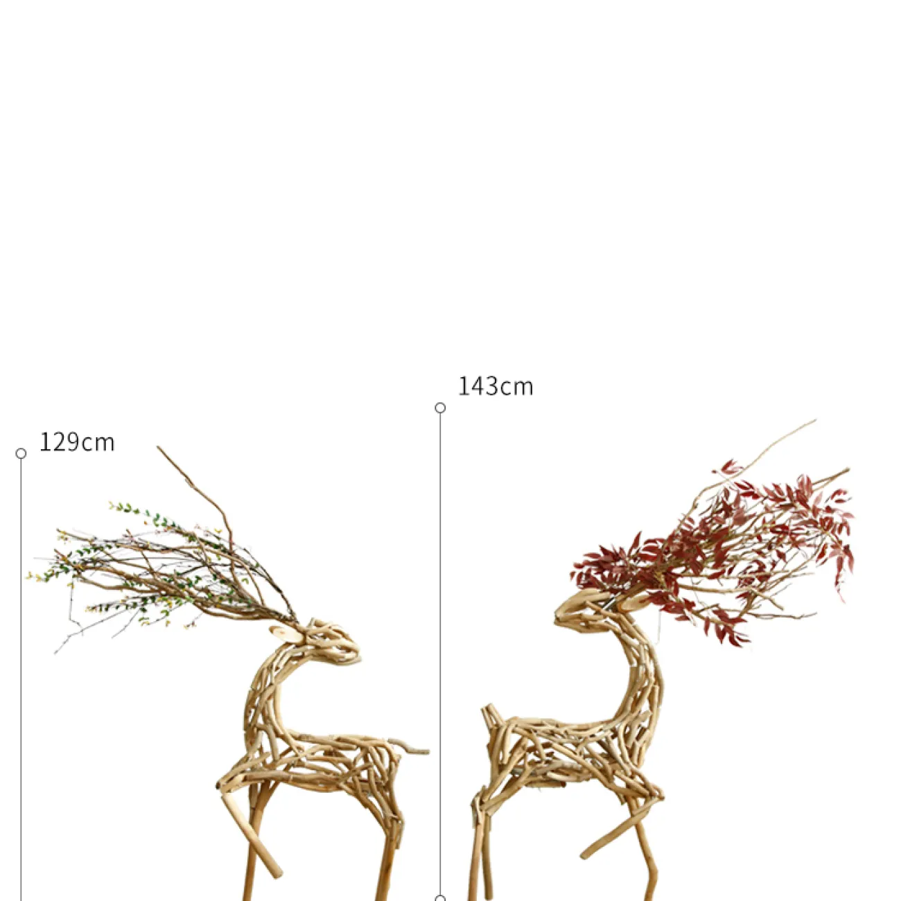 Интерьерный декор деревянная скульптура "Косуля" LaLume-IK20302-20